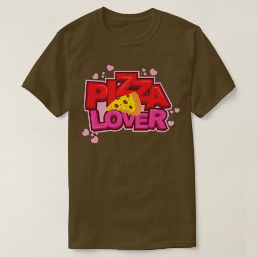 Chef pizza restaurant Pizza minnaar T-shirt (Design voorkant)