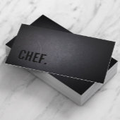 Chef Professional Dark Minimalist Visitekaartje