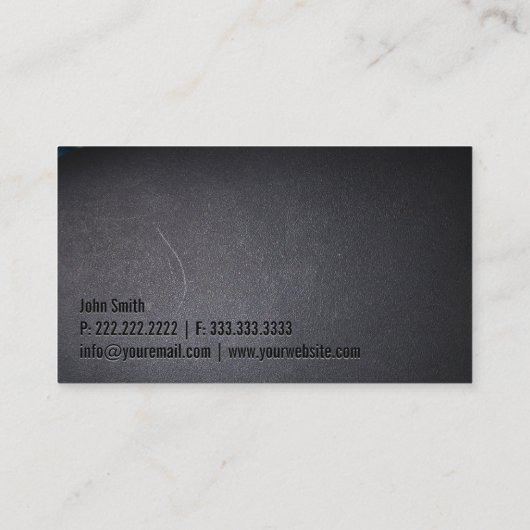 Chef Professional Dark Minimalist Visitekaartje (Achterkant)