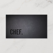 Chef Professional Dark Minimalist Visitekaartje (Voorkant)