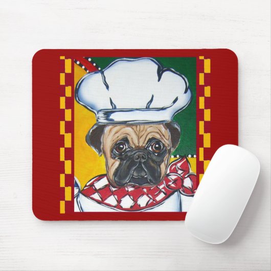 Chef Pug Muismat (Met muis)