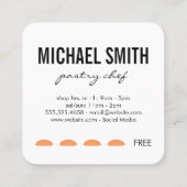 Chef Punch Card (geel) Klantenkaartje (Achterkant)