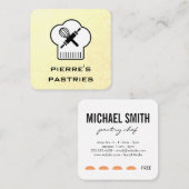 Chef Punch Card (geel) Klantenkaartje (Voorkant / Achterkant)