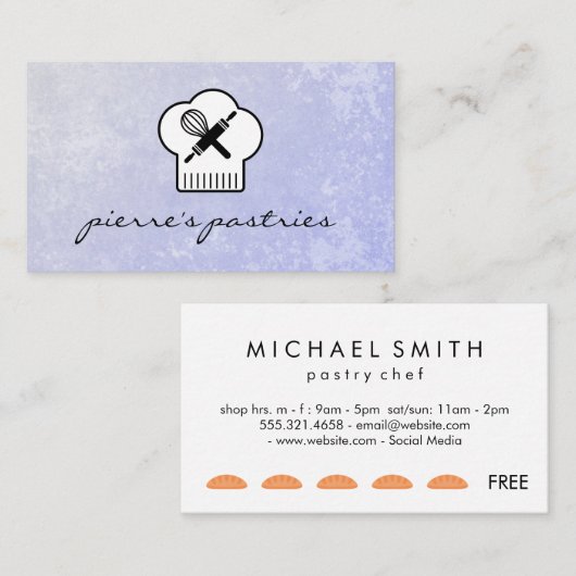 Chef Punch Kaart Klantenkaartje (Voorkant / Achterkant)