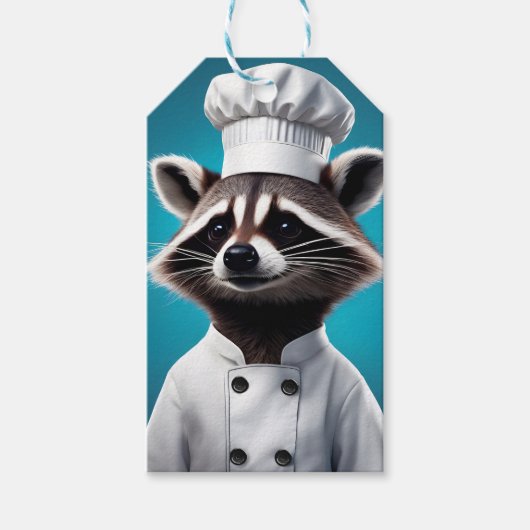 Chef Raccoon Cadeaulabel (Voorkant)