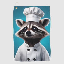 Chef Raccoon Golfhanddoek