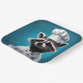 Chef Raccoon Papieren Bordje (Gebogen)