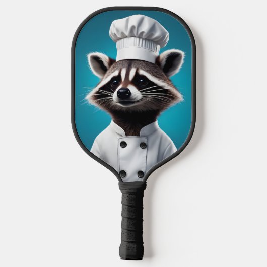 Chef Raccoon Pickleball Paddle (Achterkant)