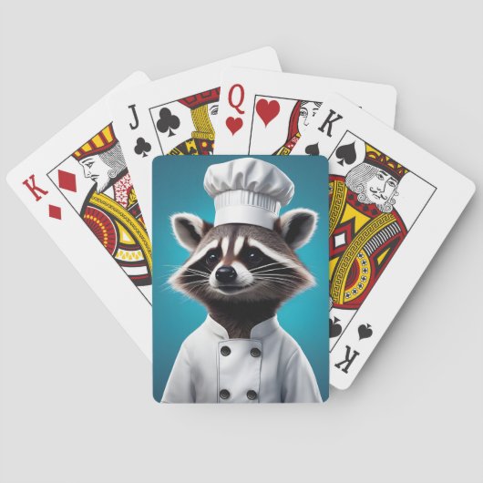 Chef Raccoon Pokerkaarten (Achterkant)