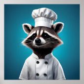 Chef Raccoon Poster (Voorkant)