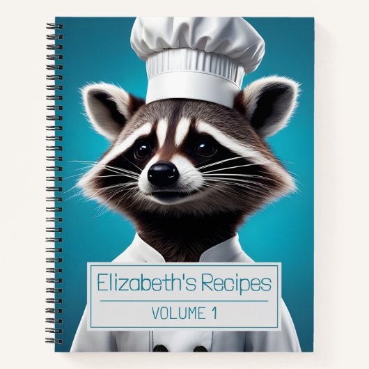 Chef Raccoon Recept Boek (Voorkant)