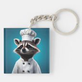 Chef Raccoon Sleutelhanger (Achterkant)