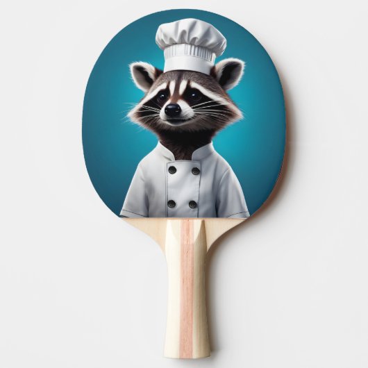 Chef Raccoon Tafeltennisbatje (Voorkant)