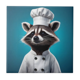 Chef Raccoon Tegeltje