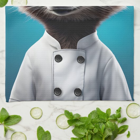 Chef Raccoon Theedoek (Gevouwen)
