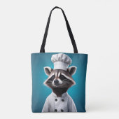 Chef Raccoon Tote Bag (Achterkant)