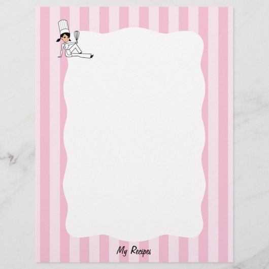 Chef Recipe Letterhead voor Multomappen (Voorkant)