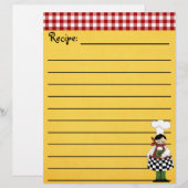 Chef Recipe Stationery (Voorkant / Achterkant)