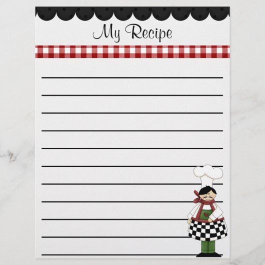 Chef Recipe Stationery (Voorkant)