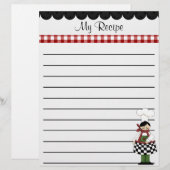 Chef Recipe Stationery (Voorkant / Achterkant)
