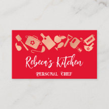 Chef Restaurant Catering QR Logo Rood