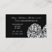 Chef Restaurant Eigenaar/Manager Visitekaartje (Achterkant)