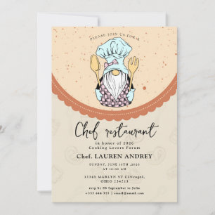 Chef Restaurant Feest Uitnodiging