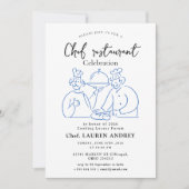 Chef Restaurant Feest Uitnodiging (Voorkant)