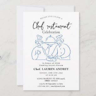 Chef Restaurant Feest Uitnodiging