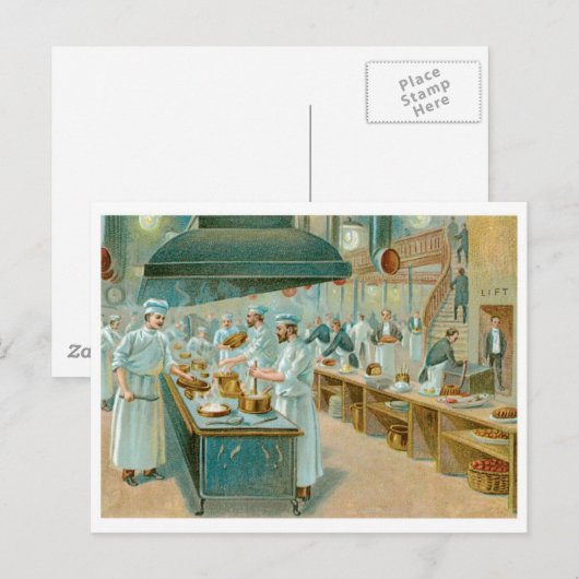 Chef Restaurant  Food and Art Briefkaart (Voorkant / Achterkant)