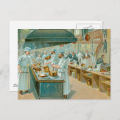 Chef Restaurant  Food and Art Briefkaart (Voorkant / Achterkant)