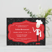 Chef Restaurant Kaart (Staand voorkant)