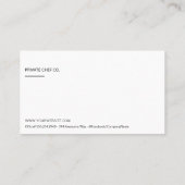 chef | restaurant visitekaartje (Achterkant)