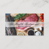 chef | restauranteigenaar | Biefstuk kruiden spece Visitekaartje (Voorkant)