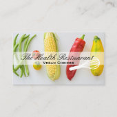 chef | restauranteigenaar | Groenten Visitekaartje (Voorkant)