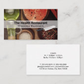 chef | restauranteigenaar | visolie-specerijen visitekaartje (Voorkant / Achterkant)