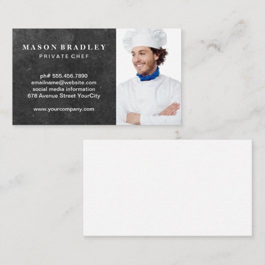 Chef | Restaurantmanager | Aangepast Afbeelding Visitekaartje (Voorkant / Achterkant)