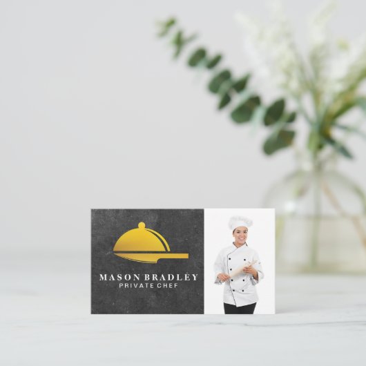 Chef | Restaurantmanager | Catering Visitekaartje (Staand voorkant)