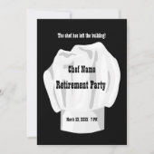 Chef Retirement Custom Invitation Kaart (Voorkant)