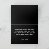 Chef Retirement Wenskaart Kaart (Binnen)