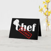 Chef Retirement Wenskaart Kaart (Gele Bloem)