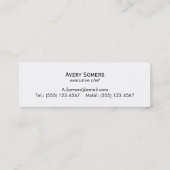 Chef Retro Arrows en Cutlery Hip Black Catering Mini Visitekaartje (Achterkant)