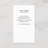 Chef Retro Arrows en Cutlery Hip Black Catering Visitekaartje (Achterkant)