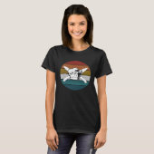 Chef Retro Kitchen Knife Koken Kaas Pet T-shirt (Voorkant volledig)