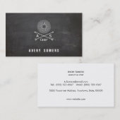 Chef Retro-pijlen voor persoonlijk gebruik en whis Visitekaartje (Voorkant / Achterkant)