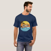 Chef Retro Sunset Design T-shirt (Voorkant volledig)