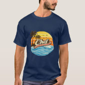 Chef Retro Sunset Design T-shirt (Voorkant)