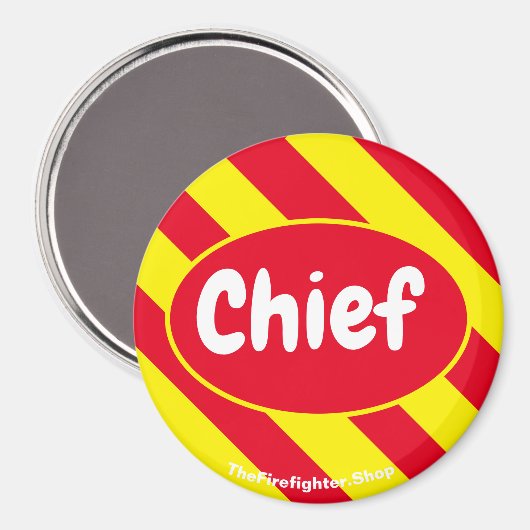 Chef Rode/gele magneet (Voorkant / Achterkant)