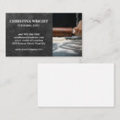 Chef Rolling Dough | Vlees en baksteen Visitekaartje (Voorkant / Achterkant)