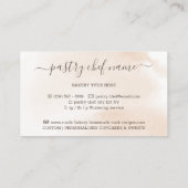 Chef Rolling Pin Bakery Visitekaartje (Achterkant)